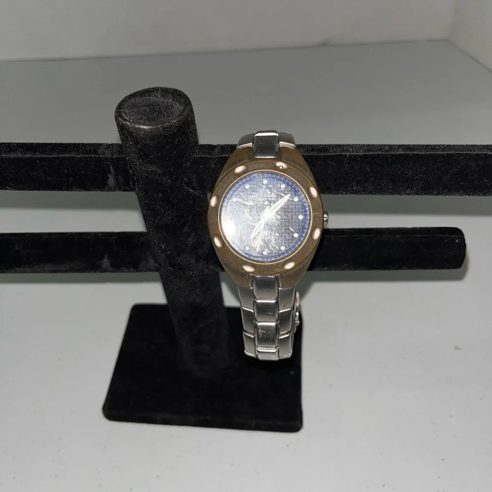 Fossil Blue Analog Watch with Indiglo